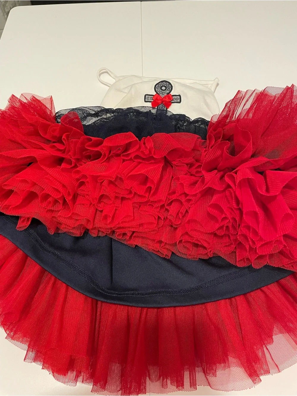 Jillian's Closet Brand Baby Girl Size 12 Months Patriotic Tutu Dress 4th of July